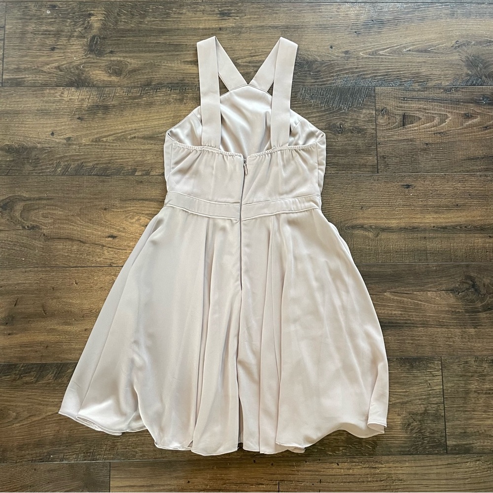 Lulus Forevermore Skater Gray Dress Size S - Picture 3 of 8